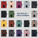 Slim Wallet mit RFID-Schutz, 5 Kartenfächer & XXL-Münzfach (Glatt)