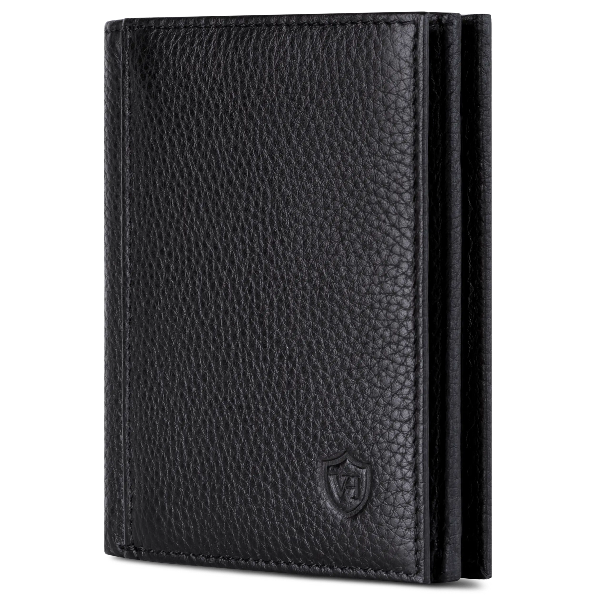 Geldbörse mit RFID-Schutz, 8 Kartenfächer und XXL-Münzfach (Genarbt)