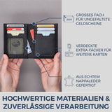 Geldbörse mit RFID-Schutz, 8 Kartenfächer und XXL-Münzfach