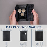 Geldbörse mit RFID-Schutz, 8 Kartenfächer und XXL-Münzfach