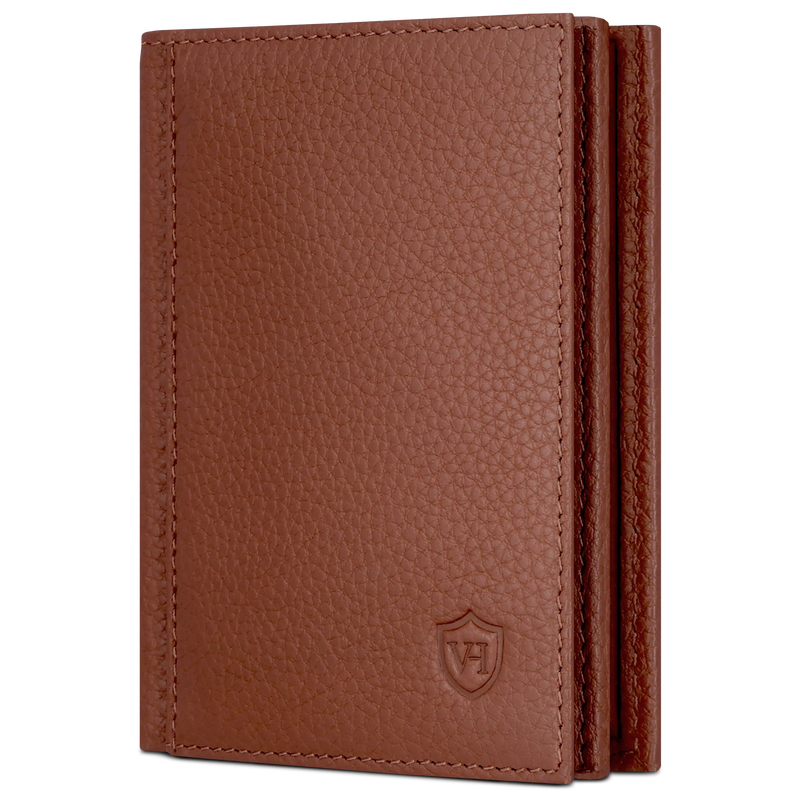 Geldbörse mit RFID-Schutz, 8 Kartenfächer und XXL-Münzfach (Genarbt)