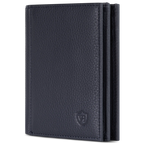 Geldbörse mit RFID-Schutz, 8 Kartenfächer und XXL-Münzfach (Genarbt)