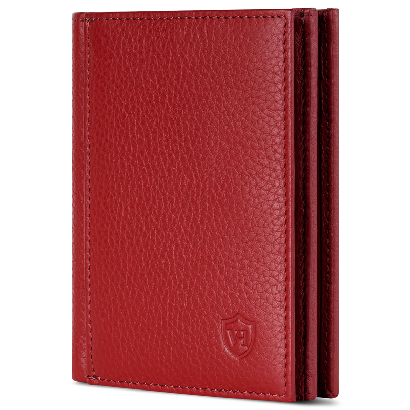 Geldbörse mit RFID-Schutz, 8 Kartenfächer und XXL-Münzfach (Genarbt)