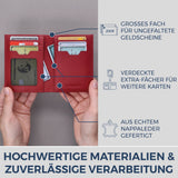 Geldbörse mit RFID-Schutz, 8 Kartenfächer und XXL-Münzfach