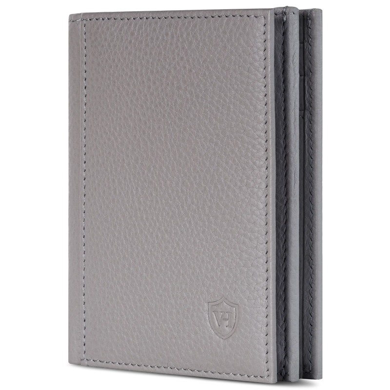 Geldbörse mit RFID-Schutz, 8 Kartenfächer und XXL-Münzfach (Genarbt)