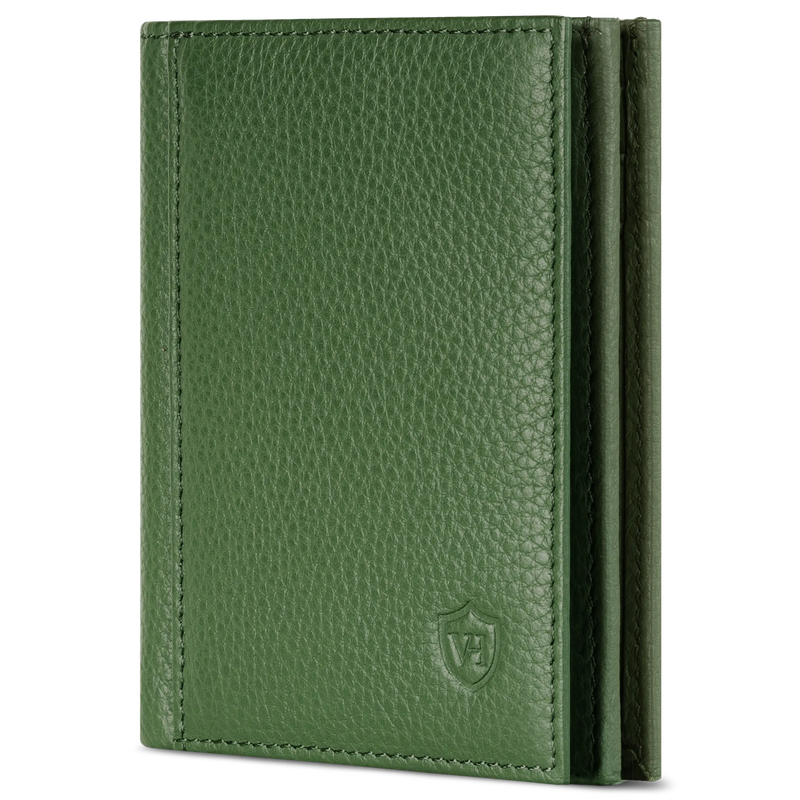 Geldbörse mit RFID-Schutz, 8 Kartenfächer und XXL-Münzfach (Genarbt)