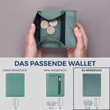 Geldbörse mit RFID-Schutz, 8 Kartenfächer und XXL-Münzfach