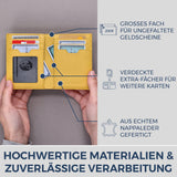 Geldbörse mit RFID-Schutz, 8 Kartenfächer und XXL-Münzfach