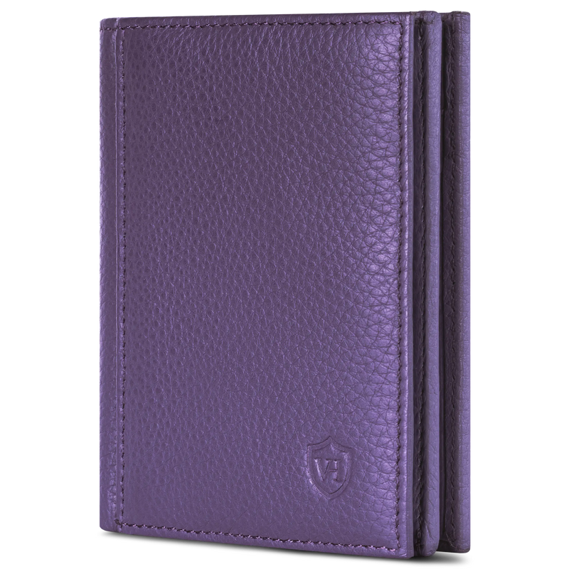 Geldbörse mit RFID-Schutz, 8 Kartenfächer und XXL-Münzfach (Genarbt)