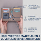 Geldbörse mit RFID-Schutz, 8 Kartenfächer und XXL-Münzfach