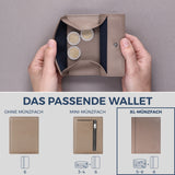 Geldbörse mit RFID-Schutz, 8 Kartenfächer und XXL-Münzfach