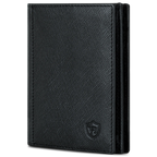 Geldbörse mit RFID-Schutz, 8 Kartenfächer und XXL-Münzfach (Saffiano)