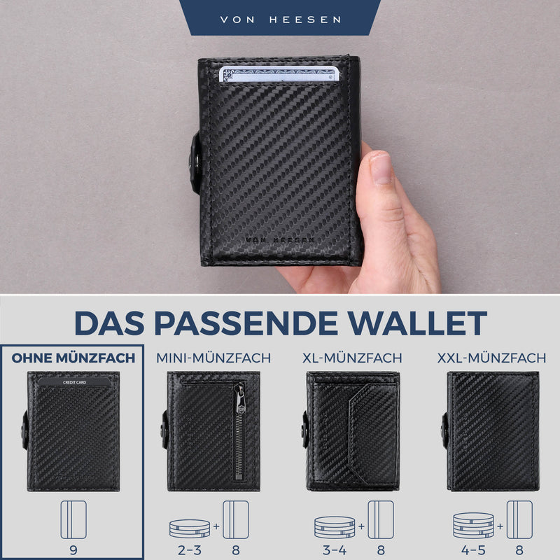 Slim Wallet mit RFID-Schutz und 6 Kartenfächer