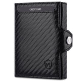 Slim Wallet mit RFID-Schutz, 5 Kartenfächer und Mini-Münzfach