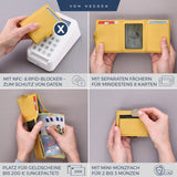Slim Wallet mit RFID-Schutz, 5 Kartenfächer und Mini-Münzfach