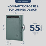 Slim Wallet mit RFID-Schutz, 5 Kartenfächer und Mini-Münzfach