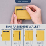 Slim Wallet mit RFID-Schutz, 5 Kartenfächer und Mini-Münzfach