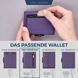 Slim Wallet mit RFID-Schutz, 5 Kartenfächer und Mini-Münzfach