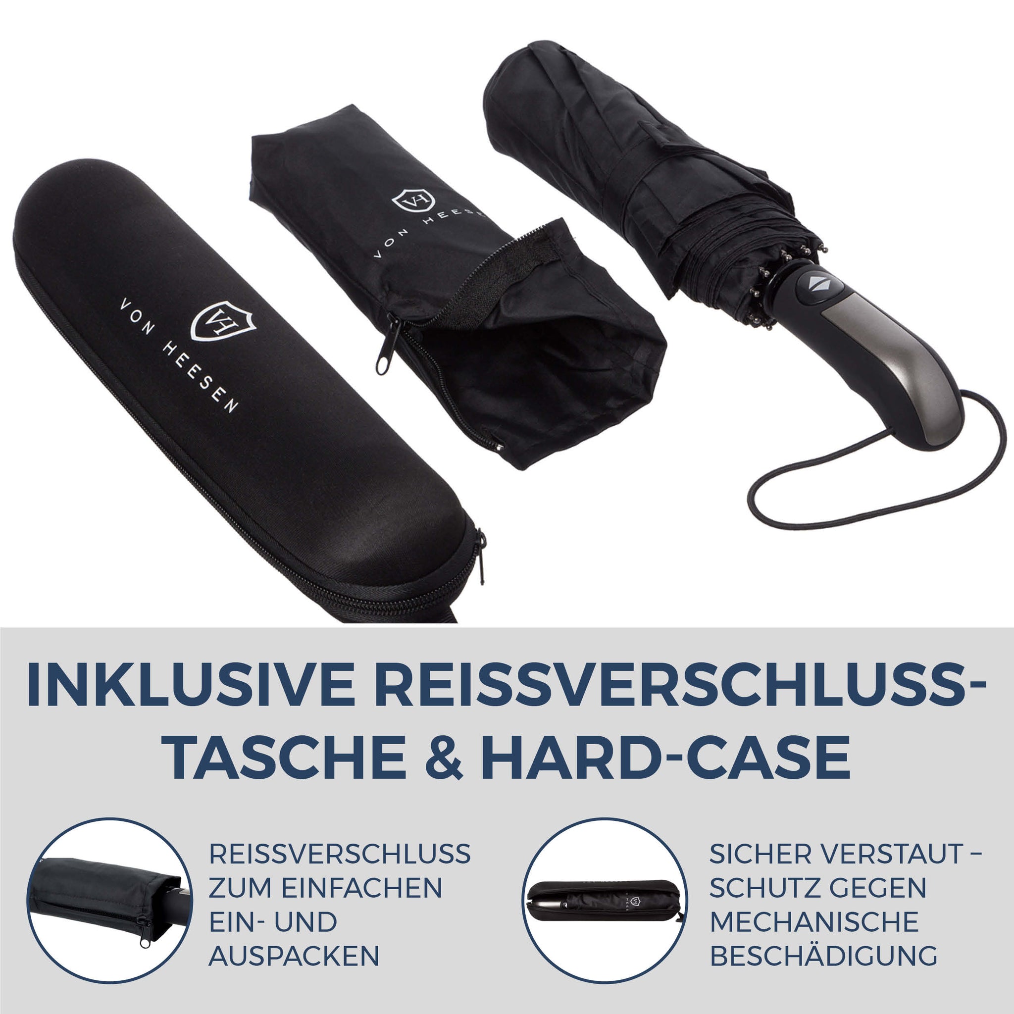 Regenschirm mit Auf-Zu-Automatik