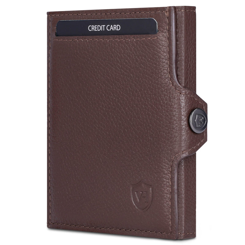 Slim Wallet mit RFID-Schutz, 5 Kartenfächer und XXL-Münzfach