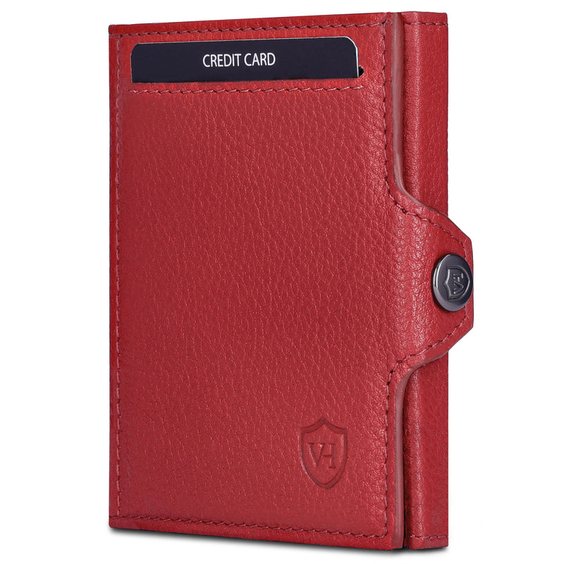Slim Wallet mit RFID-Schutz, 5 Kartenfächer und XXL-Münzfach