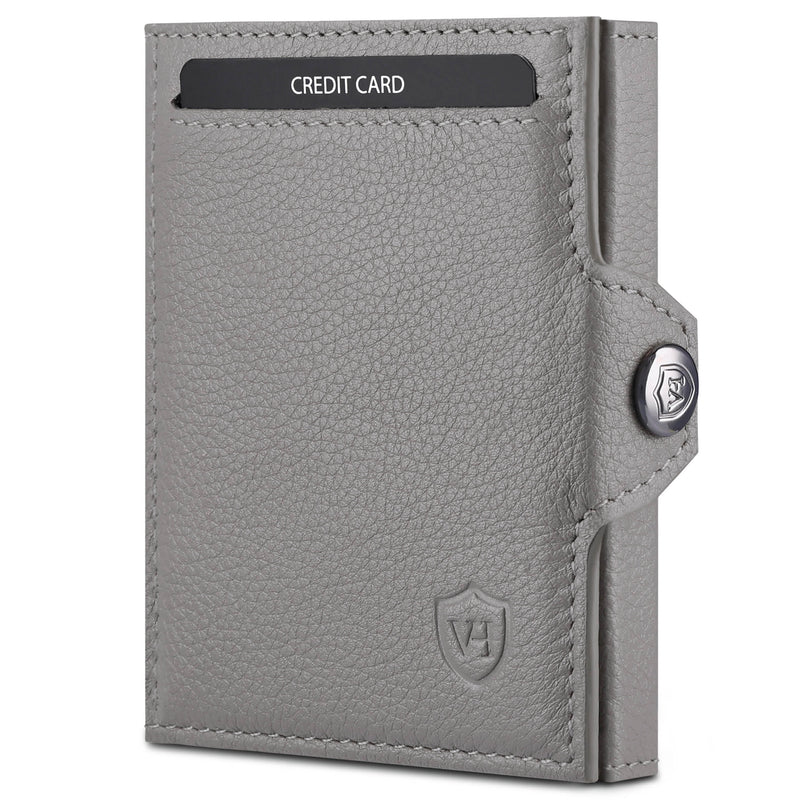 Slim Wallet mit RFID-Schutz, 5 Kartenfächer und XXL-Münzfach