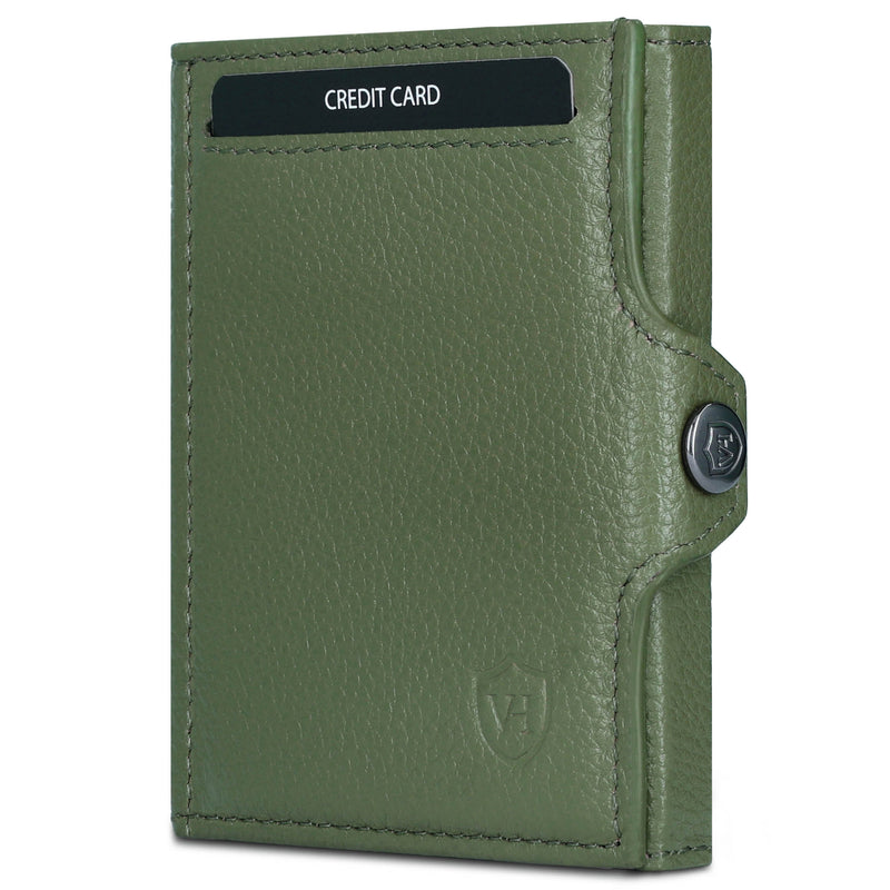 Slim Wallet mit RFID-Schutz, 5 Kartenfächer und XXL-Münzfach