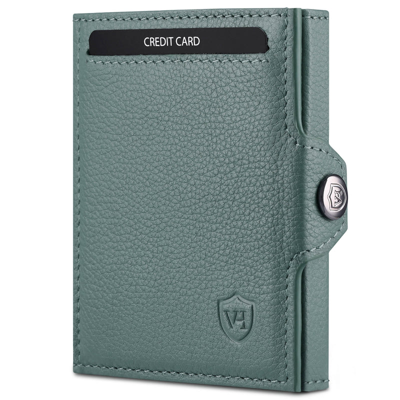 Slim Wallet mit RFID-Schutz, 5 Kartenfächer und XXL-Münzfach