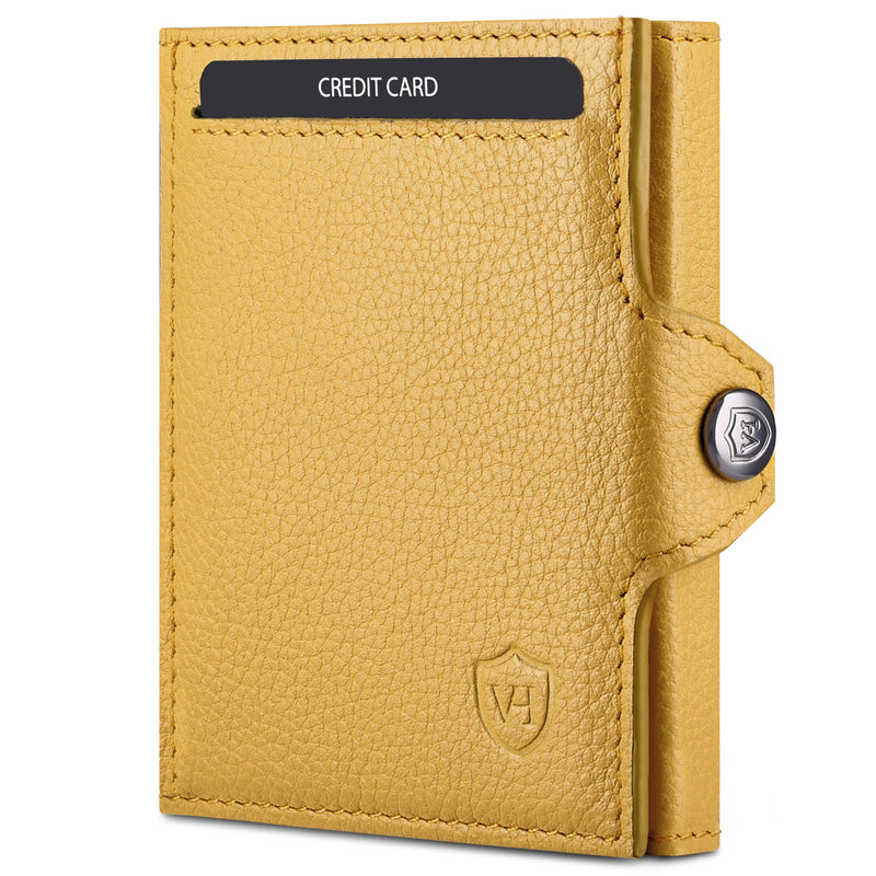 Slim Wallet mit RFID-Schutz, 5 Kartenfächer und XXL-Münzfach