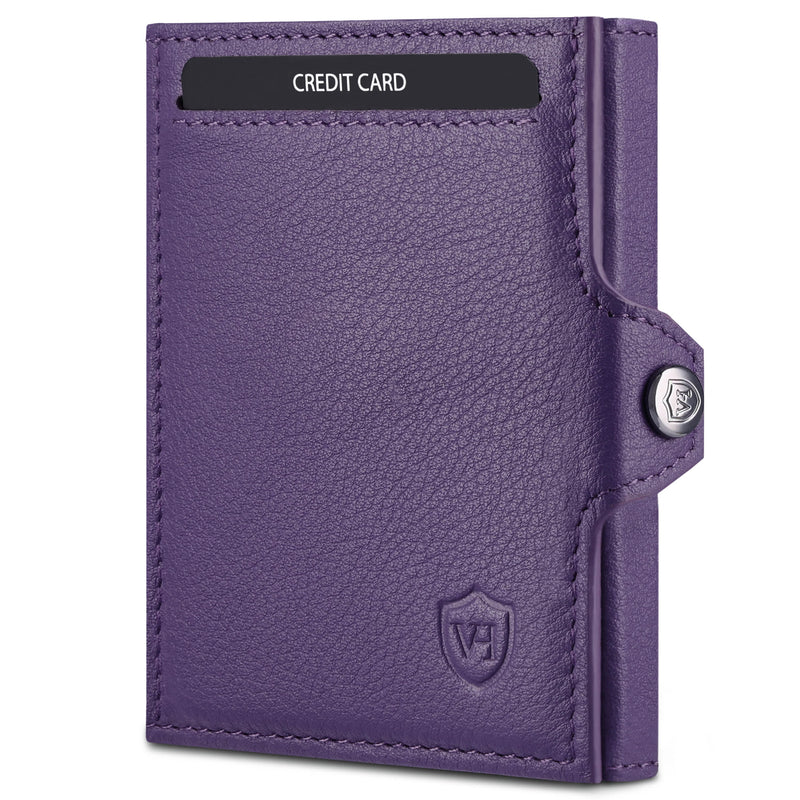 Slim Wallet mit RFID-Schutz, 5 Kartenfächer und XXL-Münzfach