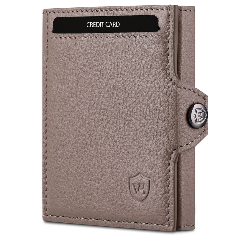 Slim Wallet mit RFID-Schutz, 5 Kartenfächer und XXL-Münzfach