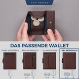 Slim Wallet mit RFID-Schutz, 5 Kartenfächer und XXL-Münzfach