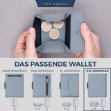 Slim Wallet mit RFID-Schutz, 5 Kartenfächer und XXL-Münzfach