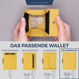 Slim Wallet mit RFID-Schutz, 5 Kartenfächer und XXL-Münzfach