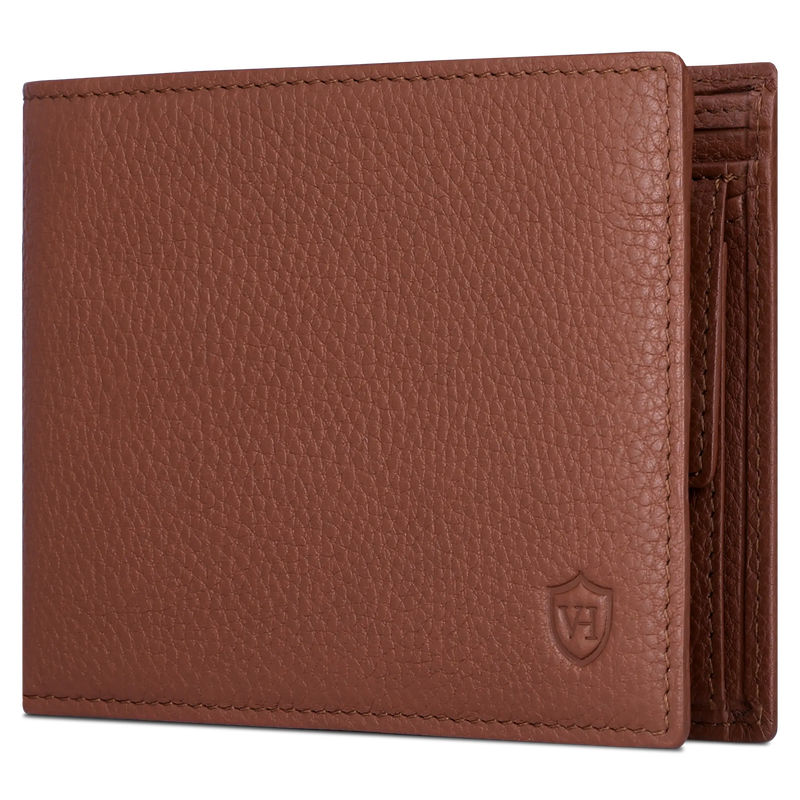 Geldbörse mit RFID-Schutz & 8 Kartenfächer (Genarbt)