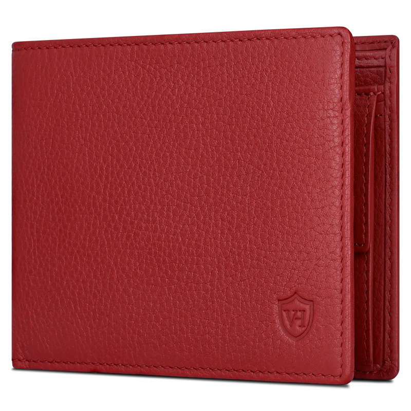 Geldbörse mit RFID-Schutz & 8 Kartenfächer (Genarbt)