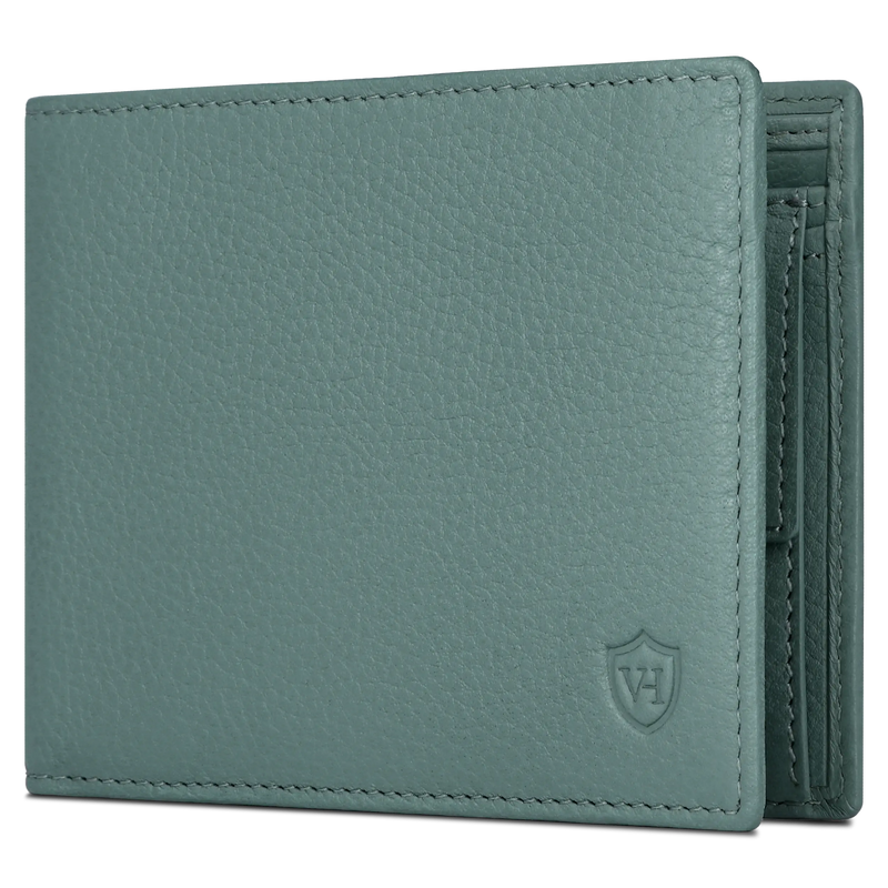 Geldbörse mit RFID-Schutz & 8 Kartenfächer (Genarbt)