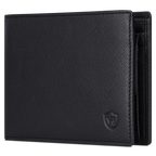 Geldbörse mit RFID-Schutz & 8 Kartenfächer (Saffiano)