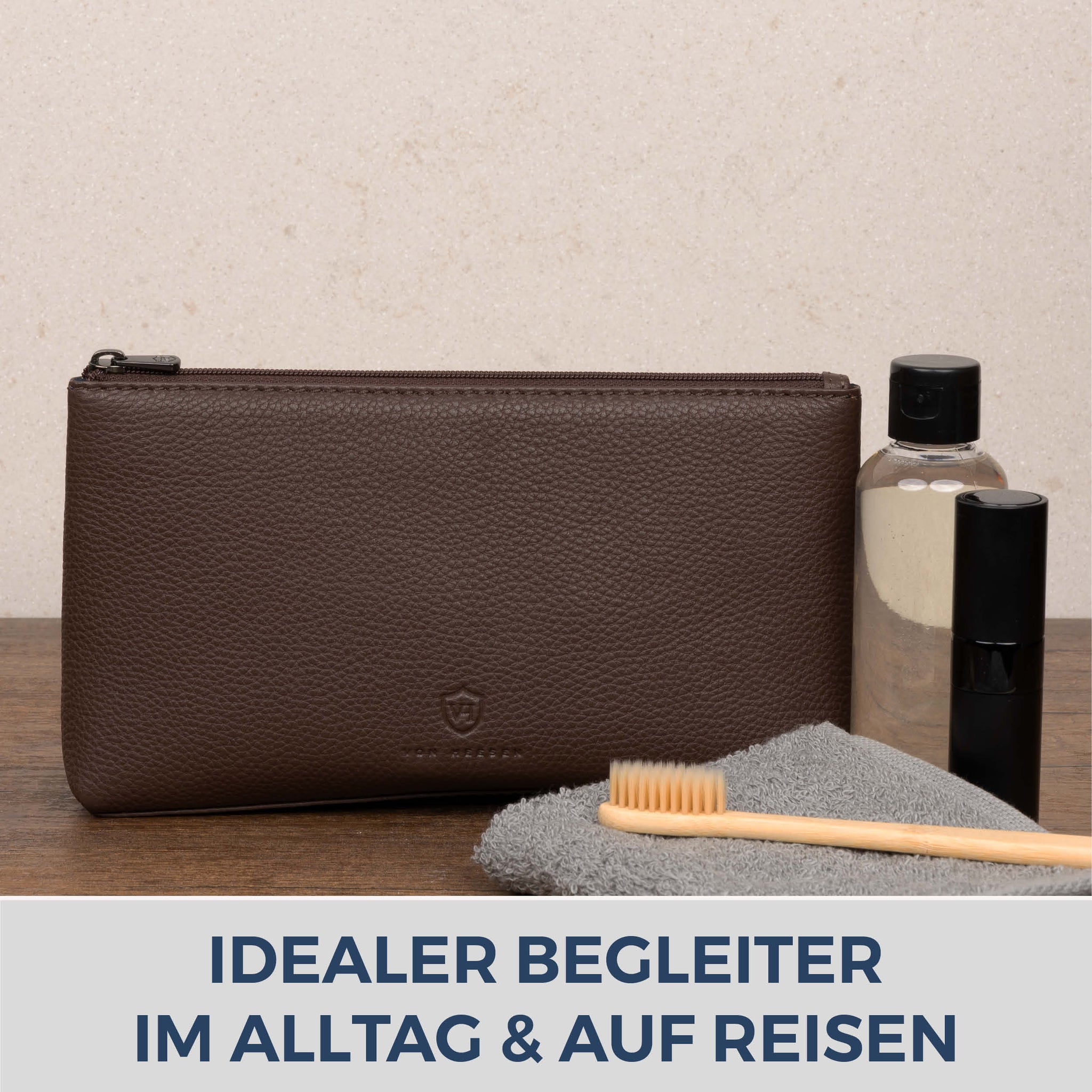 Schminktasche Kosmetiktasche (Genarbt)