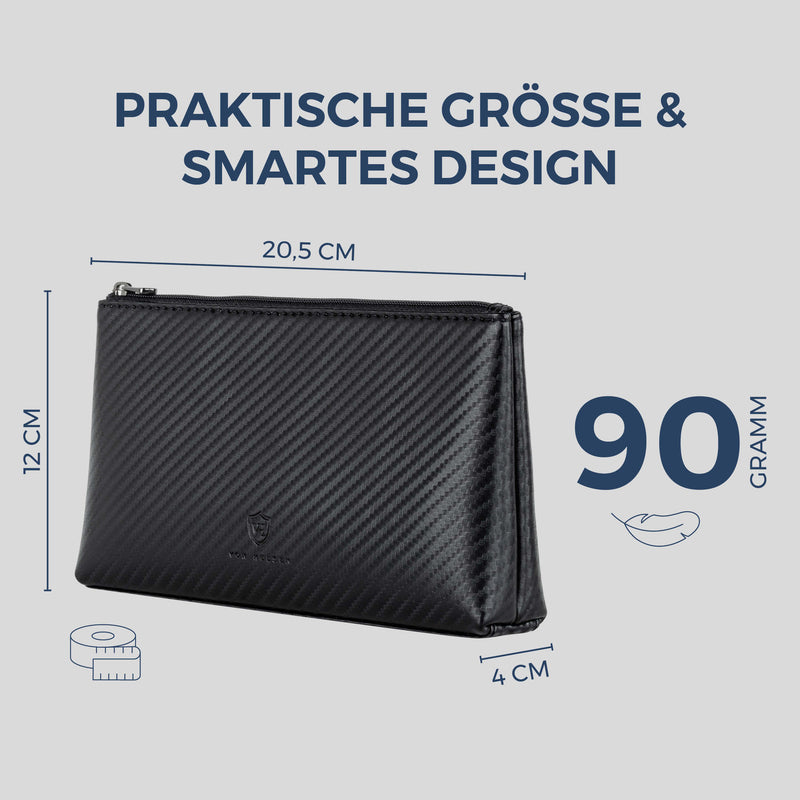 Schminktasche Kosmetiktasche (Carbon)