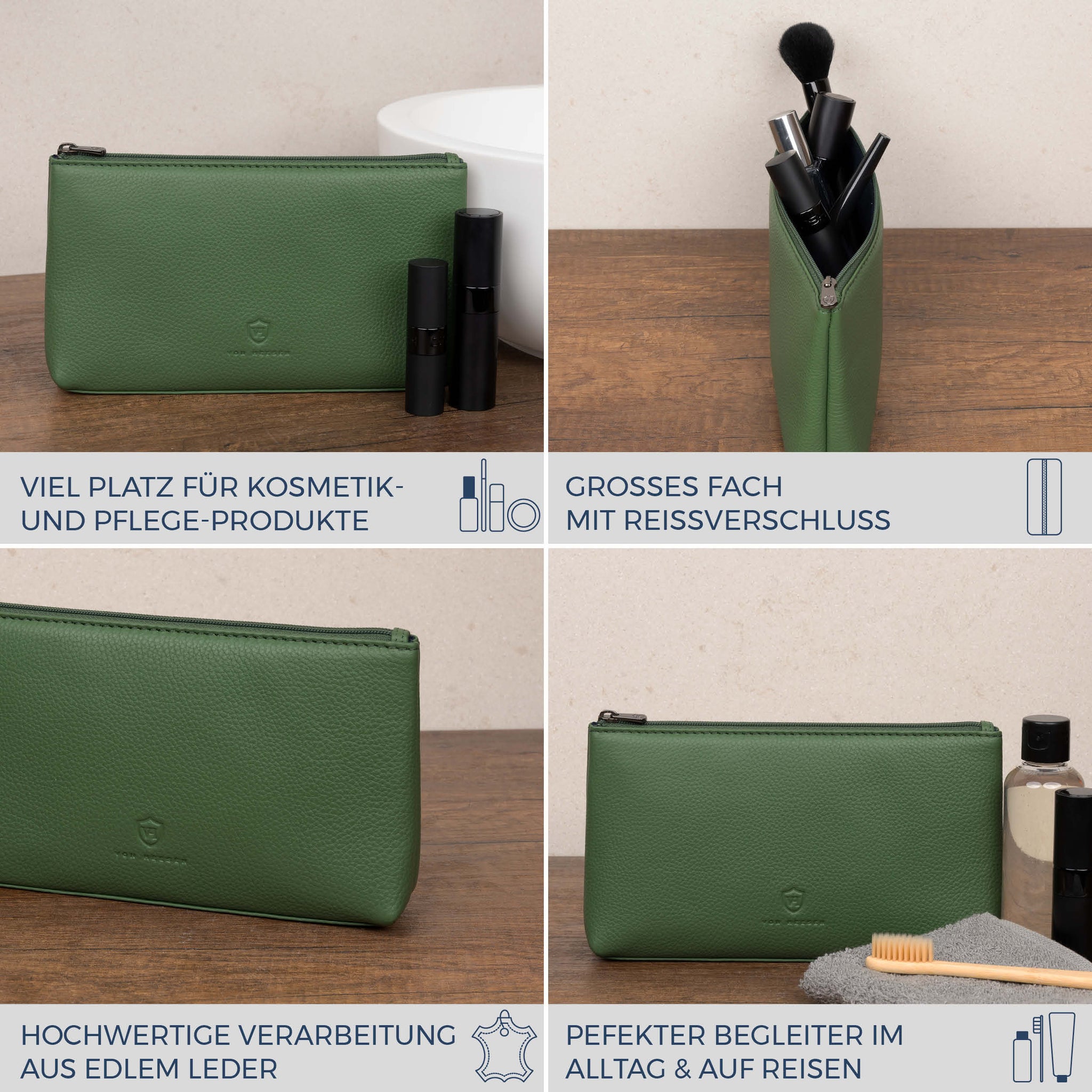 Schminktasche Kosmetiktasche (Genarbt)