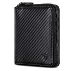 Geldbörse mit RFID-Schutz & 12 Kartenfächer (Carbon)
