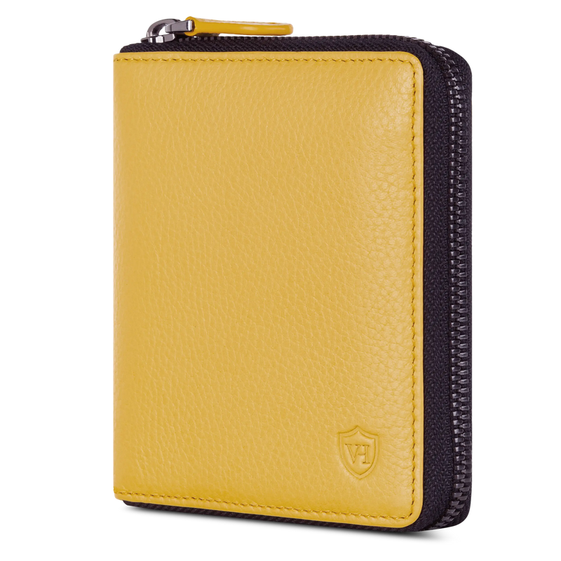 Geldbörse mit RFID-Schutz & 12 Kartenfächer (Genarbt)