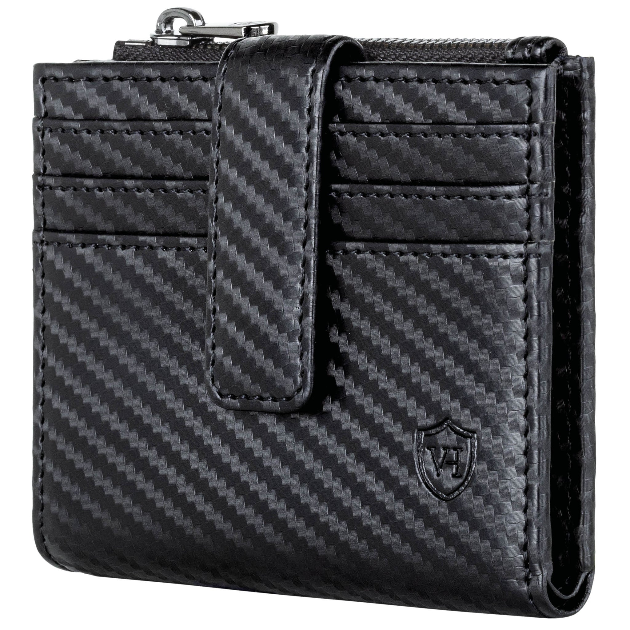 Kartenetui mit RFID-Schutz & 9 Kartenfächer (Genarbt)