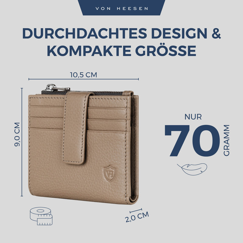 Kartenetui mit RFID-Schutz & 9 Kartenfächer (Genarbt)