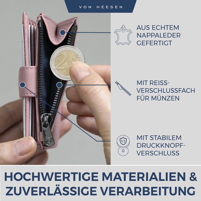 Kartenetui mit RFID-Schutz & 9 Kartenfächer (Genarbt)