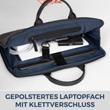 Laptoptasche mit Trolley-Schlaufe (Genarbt)