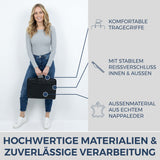 Laptoptasche mit Trolley-Schlaufe (Genarbt)
