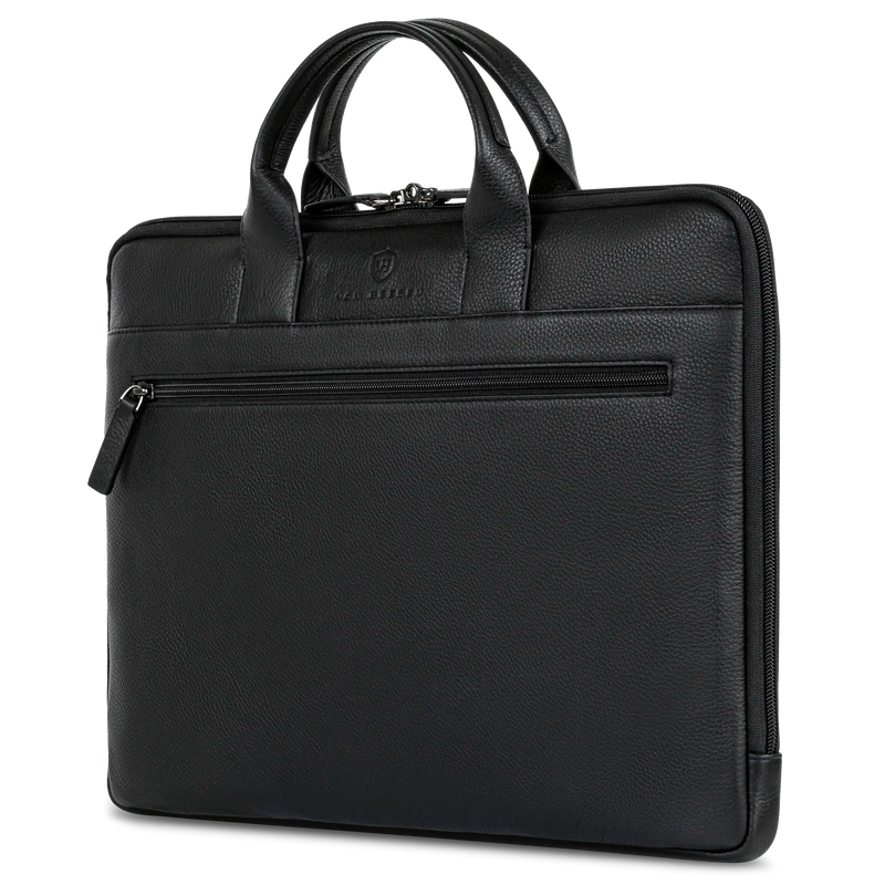 Laptoptasche mit Trolley-Schlaufe (Genarbt)