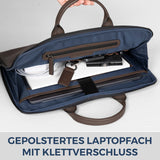 Laptoptasche mit Trolley-Schlaufe (Genarbt)
